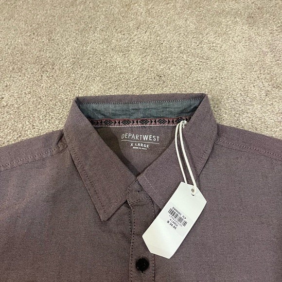 Departwest Oxford Stretch Button Down Shirt - Picture 8 of 12